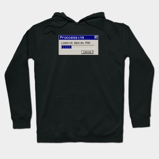 loading design funny vaporwave aesthetic Hoodie